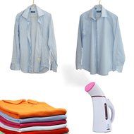 Portable Fabric Steam Cleaner Mini Travel Garment Steamer with Zipper Waterproof Travel Pouch N25