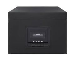 Crosley CR2413A-BK Memory Master II Turntable with Radio, CD Player/Recorder, Cassette and Aux-In, Black N5