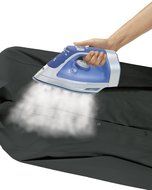 Hamilton Beach Steam Iron with Retractable Cord, 3-Way Auto Shutoff &amp; Durathon Soleplate (19803) N3