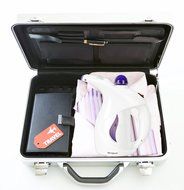 Miraguar MRG-3005C 200ML Fabric Steamer Garment (White+Purple) Perfect for Home and Travel N5