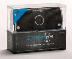 STORMp3 Water Resistant Mp3 Speaker: Internal Memory, Portable Design, Brilliant Sound. (Black) N9