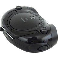 Memorex MP3851BLK Portable Sport Boombox CD Player with AM/FM Radio and Digital Display + Aux-in Input &amp; Headphone...