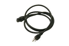 Interpower 70401020183 North American Cord Set, NEMA 5-15P Plug Type, IEC 60320 C13 Connector Type, Black Plug...