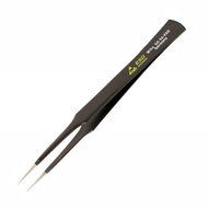 Wiha 44502 Stainless Steel Long with Fine Point Professional ESD Precision Tech Tweezer, 130mm Overall Length...