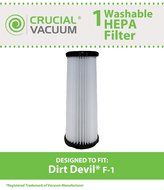Dirt Devil F-1 Washable HEPA Filter; Fits Dirt Devil F-1; Part # 2-JC0280-000; Designed &amp; Engineered by Crucial...