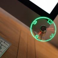 The Source USB LED Clock Fan N4