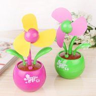 MuLuo Portable USB Cable Flower Shape Table Desk Fan Mini Fan For Laptop/PC Rose red N4