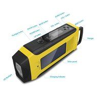 Esky ES-CR03 Mulit-Pupose Emergency Solar Hand Crank AM/ FM/ NOAA Weather Radio, 3 W LED Flashlight, 2000 mAh... N3