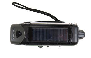 Kaito KA350GN Voyager Trek Solar/Crank AM/FM/SW NOAA Weather Radio with 5-LED Flashlight, Green N8