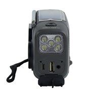 Kaito KA350GN Voyager Trek Solar/Crank AM/FM/SW NOAA Weather Radio with 5-LED Flashlight, Green N10