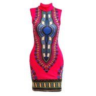 Women Dress,Haoricu Women Sexy Sleeveless Fashion African Print Casual Print Dress N18