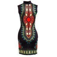 Women Dress,Haoricu Women Sexy Sleeveless Fashion African Print Casual Print Dress N26