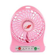 Rasse&reg; FB96 4-inch Portable USB Fan with 2200MAH Rechargeable Battery and Flashlight, for Traveling,Fishing,Camping... N17