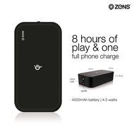 ZENS Portable Bluetooth Speaker Wireless Charger Power Bank &ndash; Qi Charging - 2 x 5W Speakers &ndash; NFC Enabled - for... N5