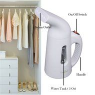 Handheld Garment Steamer, Sweet Mall Portable Travel Mini Frabic Clothes Steamer, 60S Warmup Time, Wrinkle Free... N4