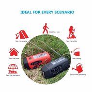 OUTERDO Dynamo Emergency Radio Solar Hand Crank Self Powered AM/FM/NOAA/WB Weather Radio, LED Flashlight,Phone... N12