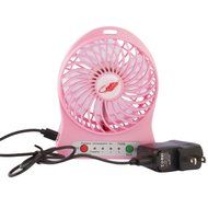 Rasse&reg; FB96 4-inch Portable USB Fan with 2200MAH Rechargeable Battery and Flashlight, for Traveling,Fishing,Camping... N21