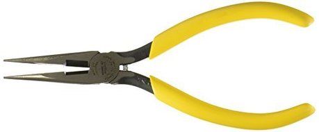 Klein Tools D203-6C Standard Long-Nose Pliers-Side-Cutting with Spring, 6-Inch by Klein Tools