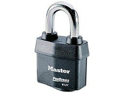 Master Lock 6127KA-10G001 2-5/8 Wide Pro Series All Weather Padlock, 1-3/8 Shackle - Keyed Alike by Master Lock