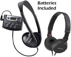 Sony Portable AM/FM Transistor Radio with Built-in Speaker, Headphone Jack, LED Tuning Indicator &amp; Carry Strap... N6