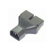 Dshot&reg; C14 to 2 US 3 pin female Power splitter Y adapter,C14 to 2 5-15R