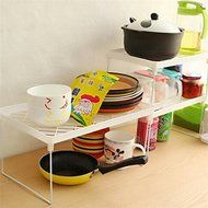 Plastic Foldable Storage Racks Home Bathroom Closet Kitchen Shelving Shelf Holders Organizer N5
