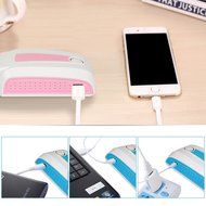 Dealpeak Personal Portable Air Conditioner Mini Fan Cooling Cooler in Car /Office Table/Baby Bedroom (black) N5