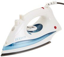 Jerdon J513W Dual Automatic Shut-Off Midsize Iron with 9-Foot Cord, 1200-Watts, White Finish