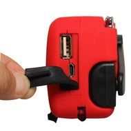 eJiasu Multifunction Dynamo Solar Hand Crank Self Powered FM Radio, [2000mAh] Emergency Power Bank &amp; LED Flashlight... N5
