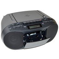 Sony CD Radio Cassette Recorder Bundled with AC Power Auxiliary Cable for iPods, iPhones, Smartphones, MP3 Players... N4