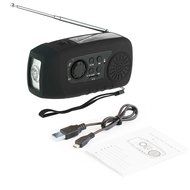 iMinker Portable Emergency Solar Hand Crank Self Powered FM Radio with [2000mAh] USB Power Bank, LED Flashlight... N2