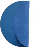 Genuine Leather Turntable Platter Mat - Blue N2