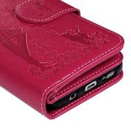 Badalink Galaxy S7 Edge Wallet Case 9 Card Slots Plastic Mirror Hand Strap Stand Feature Embossed PU Leather Flip... N25