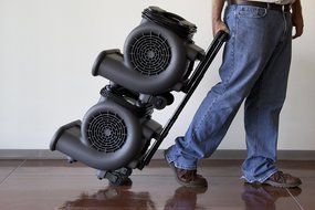 WORKSHOP WS1625AM Air Mover Fan &amp; Carpet Dryer, High Velocity Blower Fan / Floor Dryer with Collapsible Handle... N5
