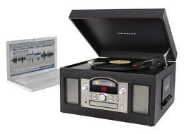 Crosley CR6001A-PA Archiver Turntable with Software for Ripping &amp; Editing Audio, Paprika N10