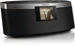 NEW- Philips NP3300 Internet Radio,Internet Radio Uhr, AAC/DEM/FLAC/MP3/OGG/WM N3