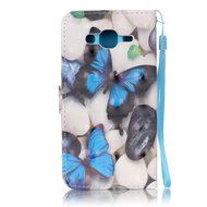 Galaxy J5 Case,ikasus Shiny Glitter Diamond Colorful Painted PU Leather Flip Wallet Pouch Stand Credit Card ID... N22
