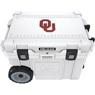 New PELICAN CC-19333-45QWT University of Oklahoma Sooners Elite Wheeled Cooler