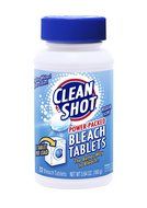 Clean Shot Bleach Tablets - 32 Ct. Concentrated Bleach for Laundry, Kitchen, Bathroom - Fresh Linen Scent N4