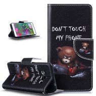Galaxy J3 Pro Case,Galaxy J3 Pro Cover,ikasus Colorful Painted PU Leather Flip Wallet Pouch Stand Credit Card... N6