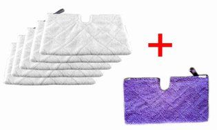 Astar &reg; 6 Shark Euro Pro Pocket Steam Mop Compatible Replacement Pocket Pads Europro Microfiber S3501 S3601 S3901 N2