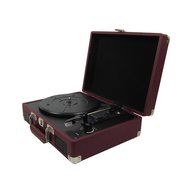 Keni Portable Turntable Suitcase Player Red, Supports RCA Output / Headphone Jack / MP3 / Mobile Phones Music... N8