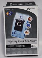Electrolux S-Bags Pet and Anti-Allergy EL203C 3 Pack