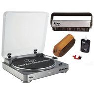 Audio Technica AT-LP60-USB Turntable w/ Knox Carbon Fiber Brush &amp; Cleaning kit N2
