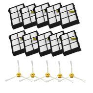 MZY LLC Side Brushes and Filters Replacement For iRobot Roomba 800 Series 870 880 Robotic Vacuum Parts-Include...