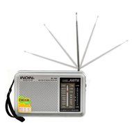 STree BC-R90 Portable AM FM Radio Receiver Built-in Speaker with Telescopic Antenna, Silver N5