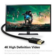 4K HDMI Cable, Kinps 15ft Ultra Slim Cable v1.4 with Ethernet, 24k Gold-plating HDMI Cable with RedMere Technology... N4