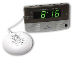 Sonic Alert Loud Dual Alarm Clock SB200ss with Vibrating Shaker N4