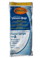 Hoover Type A Vacuum Bags, 3 Pack, Also fits Bissell Style 2 and Singer SUB-3 N2