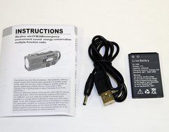 topAlert MD-019 Emergency Solar Hand Crank Weather Alert Radio N4